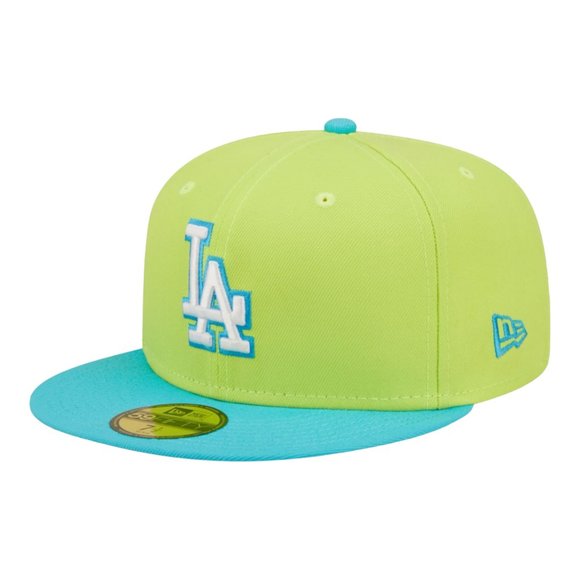 New Era Los Angeles Dodgers Cyber Pack 59FIFTY Fitted Hat 1980 WS Patch - Picture 4 of 6